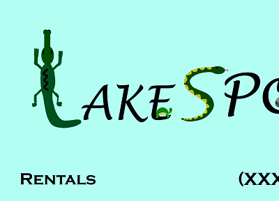 LakeSpot Sign design graphic design typography