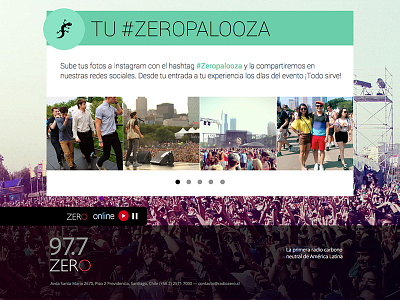 Zeropalooza Landing Page