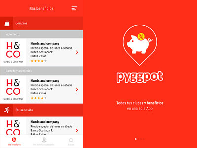 Pyggpot App Design app mobile