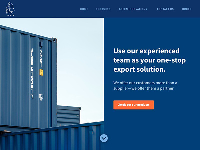 Export Services Landing Page dailyui003 exporting landing page shipping
