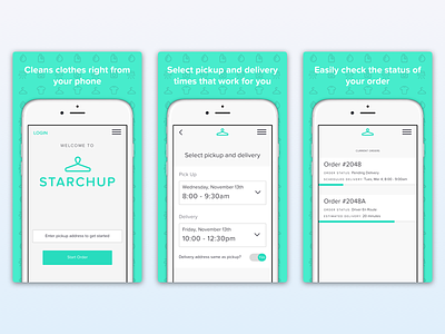 App Store Screenshots for Starchup ios app mobile walkthrough