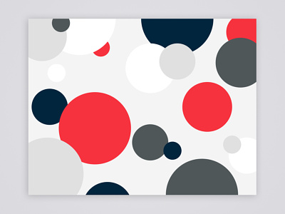 Back Cover of Brand Guidelines abstract circles cover pattern