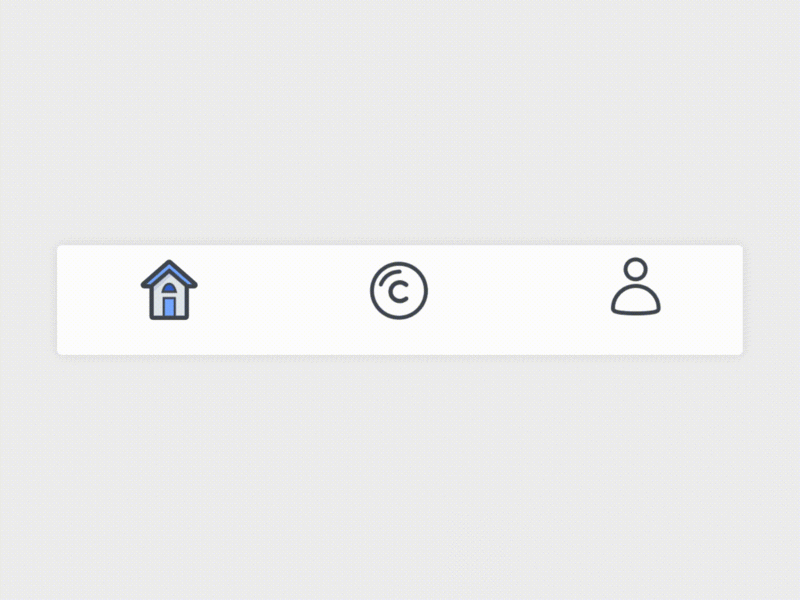 Mobile App Navigation icon navigation gif app design mobile animated