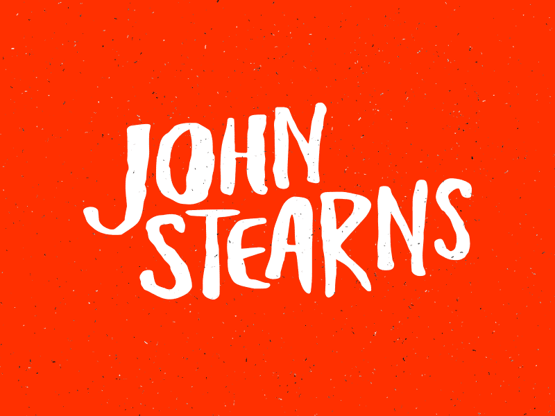 John Stearns hand drawn lettering type typography
