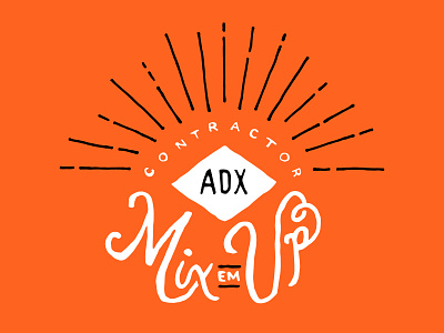 Mix Em Up amazon illustration lettering logo