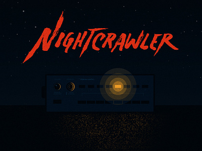 Nightcrawler hand drawn illustration nightcrawler typography