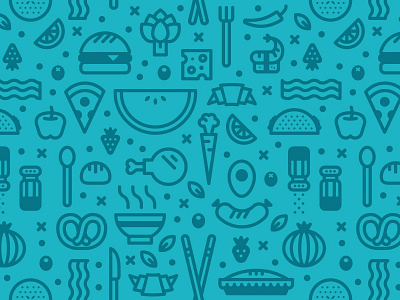 Foods food illustration pattern
