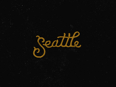 Seattle lettering script typography