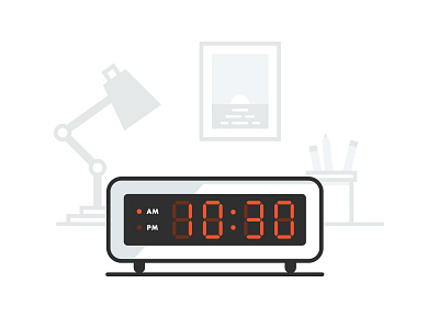 Digiclock clock digital illustration