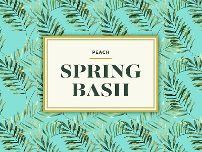 Spring Bash branches leaves palm spring