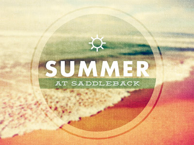 Summer at Saddleback beach logo summer