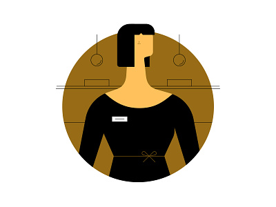 Profile - Margaret concierge illustration line art woman