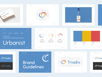 Triadix Brand Guideliness - Creative Agency agency brand identity branding crerative design graphic design logo logo guideliness