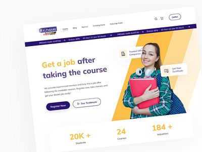 Alfabank Jogja Course Redesign - Un-Official agency corporate course crerative education redesign ui ui design uiux ux design