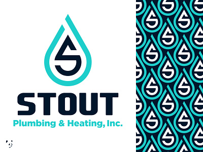 Stout Plumbing & Heating, Inc. branding design drop graphic design illustration logo logo design plumbing stout water water drop