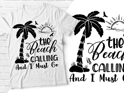 Summer Beach t-shirt branding graphic design illustration motion graphics typography