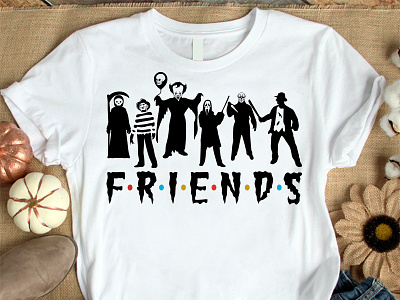 Halloween Friends t-shirt best selling t shirt branding friends gift t shirt friends halloween t shirt friends t shirt graphic design halloween gift t shirt halloween t shirt illustration motion graphics typography