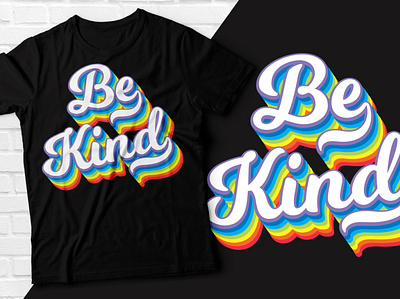 Be kind t-shirt animation be kind graphic design tee design