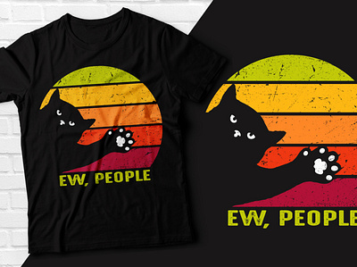 Ew people cat t-shirt graphic design tee design