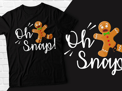 Oh Snap T-shirt animation cooking design graphic design illustration kitchen oh snap snap tee design typography