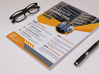 Creative Marketing-Flyer Design a4 a4 design advertising agency flyer banner branding brochure design business flyer corporate flyer creative marketing agency digital marketing agency flyer flyer design flyer template graphic design marketing flyer print design typhography visual identity