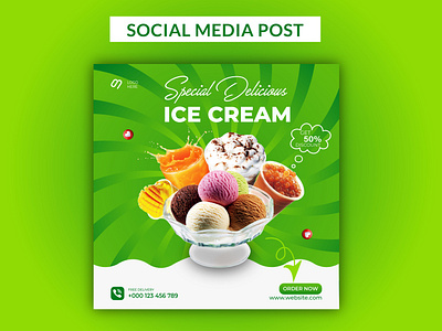 Ice Cream - Social Media Post