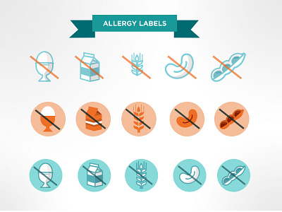 Allergy Icons allergy drawing food icons illustration illustrator vector