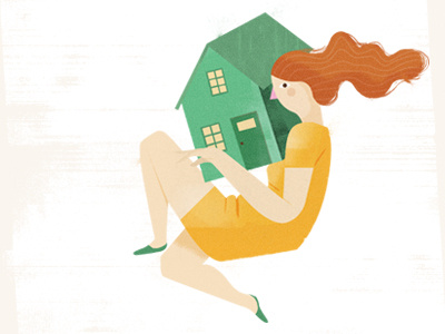Woman house