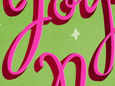 Pink Lettering hand lettering lettering texture type typography