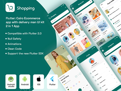 Cairo Ecommerce app with delivery man UI androidapp app branding clothes e commerce app ecommerce ecommercewebsite flutter ios app design marketing marketplace minimal mobile online store onlineshop shopping socialmedia startup ui uiux