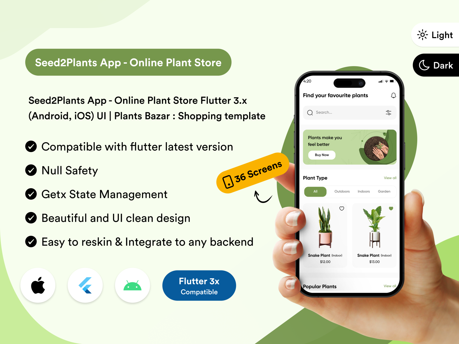 Seed2Plants App Online Plant Store Flutter 3.x (Android, iOS) by