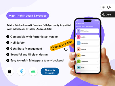 Maths Tricks -Learn & Practice Full App ready to publish