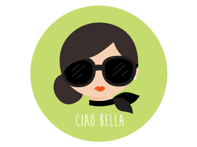 Ciao Bella sticker debut fashion italia italy rebound sticker sticker mule