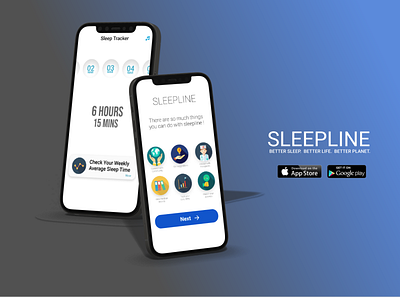 Sleepline - mobile app for insomnia patients app design graphic design illustration logo ui ux vector