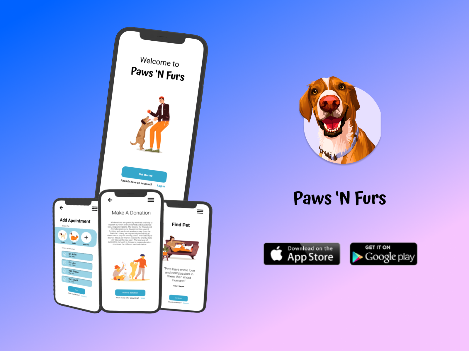 Paws and Furs care app for loving pets by sachithya rivisara on Dribbble