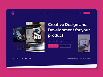 C. Design and development company - Landing page