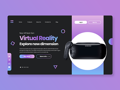 Homo VR store website concept branding design ecommerce website graphic design samsung vr ui ui ux web design ux vector virtual reality vr vr landing page vr website web website design