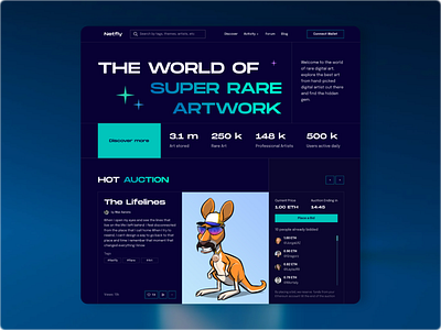 Netflye - NFT website landing page 3d animation design graphic design landing page design logo motion graphics nft app nft characters nft landing page nft marketing nft products nft website ui ui ux design website ui ux nft ux vector web