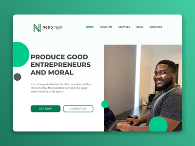 NetroTech- Human resource landing page