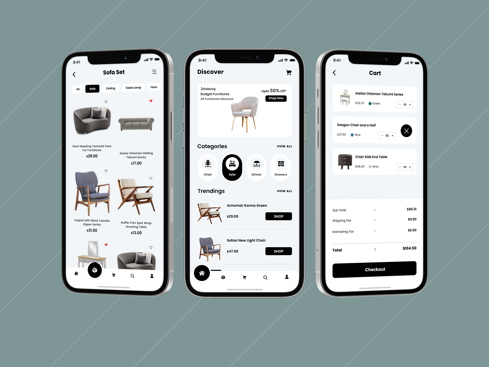 Dura Furniture App by Muhammad Farooq on Dribbble