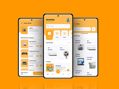 Homi - Home service app branding deliver app design graphic design home service app illustration repairing app service provider app services services app ui ui ux design ux