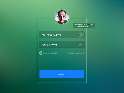 Login page design