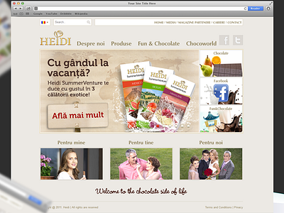Heidi Chocolate international website chocolate heidi