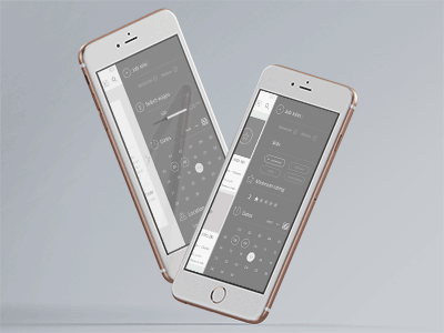 Animated Wireframes - iOS Filter panels animated filter high ios panel resolution ui ux wireframe wireframes