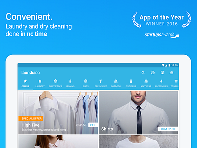UK App of the Year - Laundrapp app uk user experience user interface year