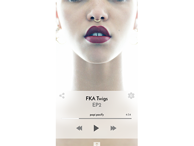 Spotify Concept concept fka twigs music ui ux