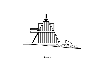 Reese House 1957 a frame andrew geller architecture blend design famous homes geller illustration reese