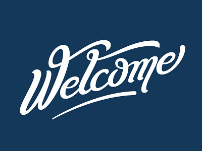 Welcome to Blend blend card custom handmade lettering new hire onboarding script welcome