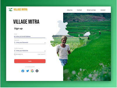 Village Mitra animation branding charity crowdfunding design donate donation fundraising funds graphic design illustration logo ngo nonprofit signup ui ux vector webdesign webpage