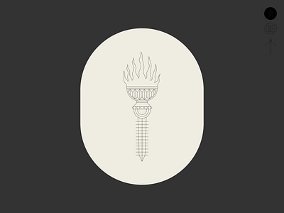 T O R C H badge brand branding design fire flame identity illustration logo torch